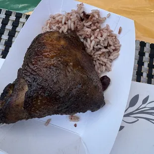 Jerk chicken from M&amp;J Jamiacan Kitchen