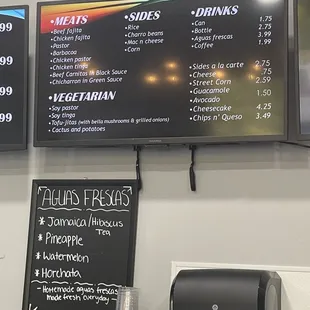 Menu as of 6/30/23