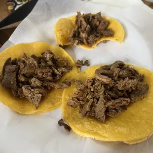 Beef fajita street tacos