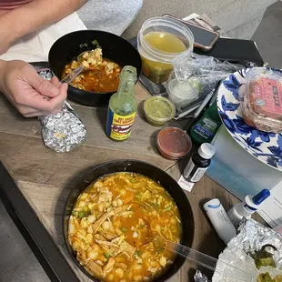a woman preparing a meal