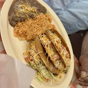 Crispy taco plate