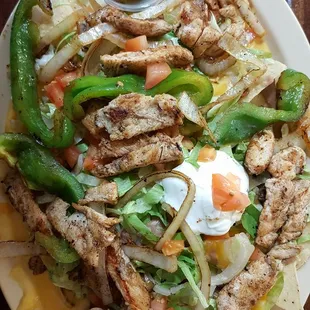 Chicken Fajita Nachos