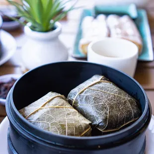 Sticky Rice in Lotus Leaf. Instagram: @Absofreakinglutelyyummy.