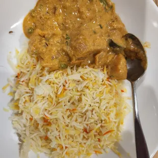 Coconut curry with rice