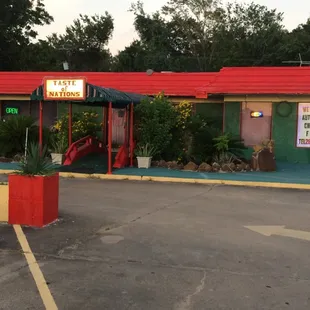 Front of the restaurant.