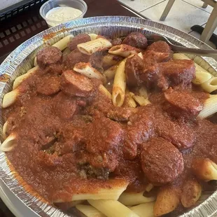 Spagetti Pasta with Sausage - Dinners