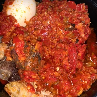 Ofada Stew Plate