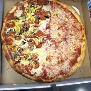 pizza, food