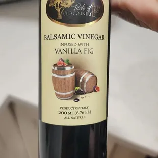 a bottle of balsamic vinegar