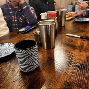 I loved the green tea and their cups/plates!