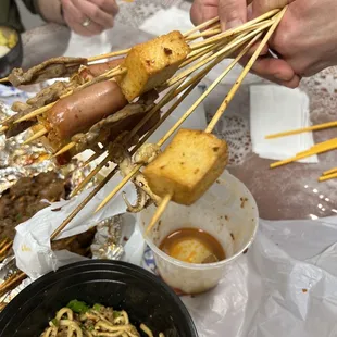 Cold skewers