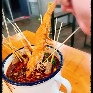3 3 Shrimp Skewers