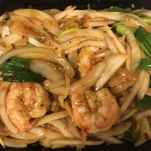 Spicy Mongolian Shrimp