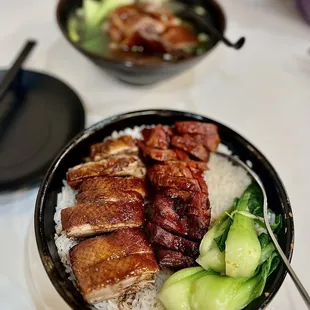 Roasted Duck Rice Platter