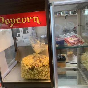 Freshly made popcorn