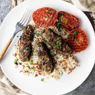 Kofta. 
Grounded, lamb meat