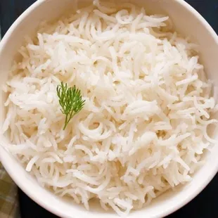 White rice.