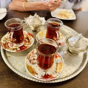 Complimentary Special Persian Tea was the star of the meal