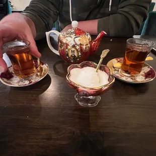 Special Persian Tea with beautiful tea set