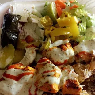 Chicken over rice $9