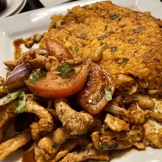 Tacu Tacu con Pollo Saltado