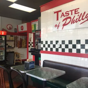 the interior of a restaurant