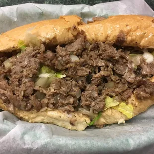Simple basic cheesesteak