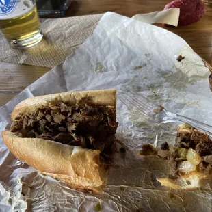 8" Green Chile Philly