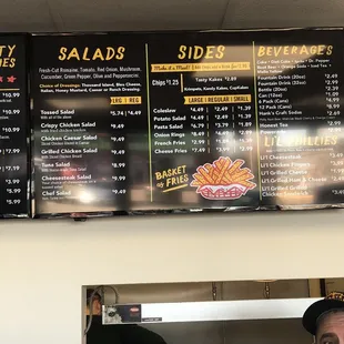 a menu for a restaurant