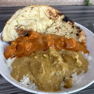 Garlic Naan, Paneer Masala, and Chicken Korma!