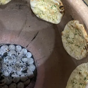 All of our Naan(bread) is cooked freshly in a clay oven!