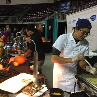 Caterers making some good food