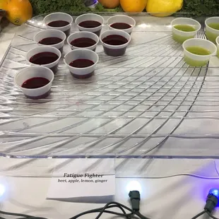 Also, squeezed displaying their fresh juices! I loved learning that they are locally owned and operated! The juices were SO delicious!