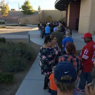 The line before it opened was long, but we went in rather quickly