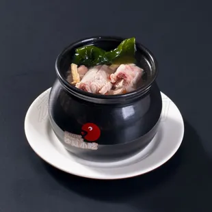 a bowl of food on a plate