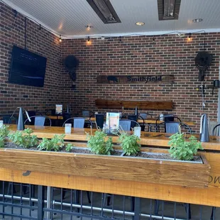 Outside dining area