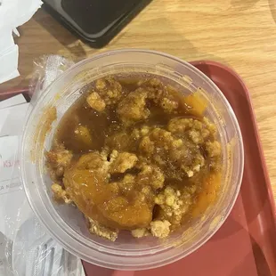 Peach cobbler