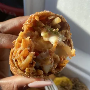 Chicken jalapeños egg roll