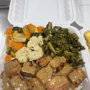 Sal-Man Bitez with Cajun Cream Sauce