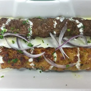 Beef Seekh kabab and chicken seekh kabab $3.50 each