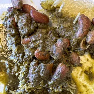 Tahdig Veggie Ghormeh Sabzi