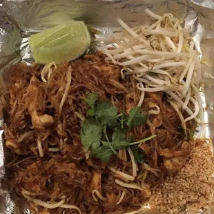 Pad Thai we received.  Posted pad Thai from another consumer