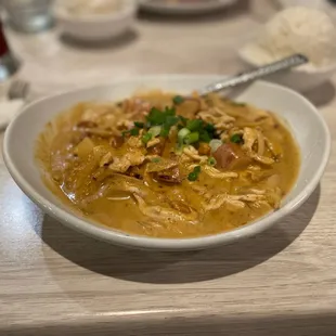 Massaman curry with chicken