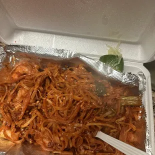 Pad Thai with Shrimp