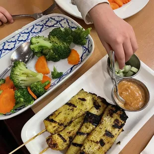 Steamed veggies