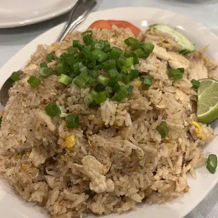 Thai fried rice w/chicken