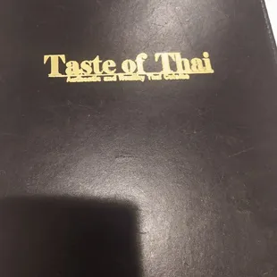 Menu cover