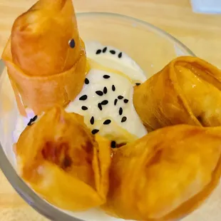 Fried Banana &amp; Coconut Ice Cream