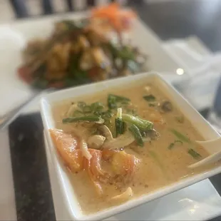 Coconut milk soup