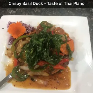 Crispy Basil Duck